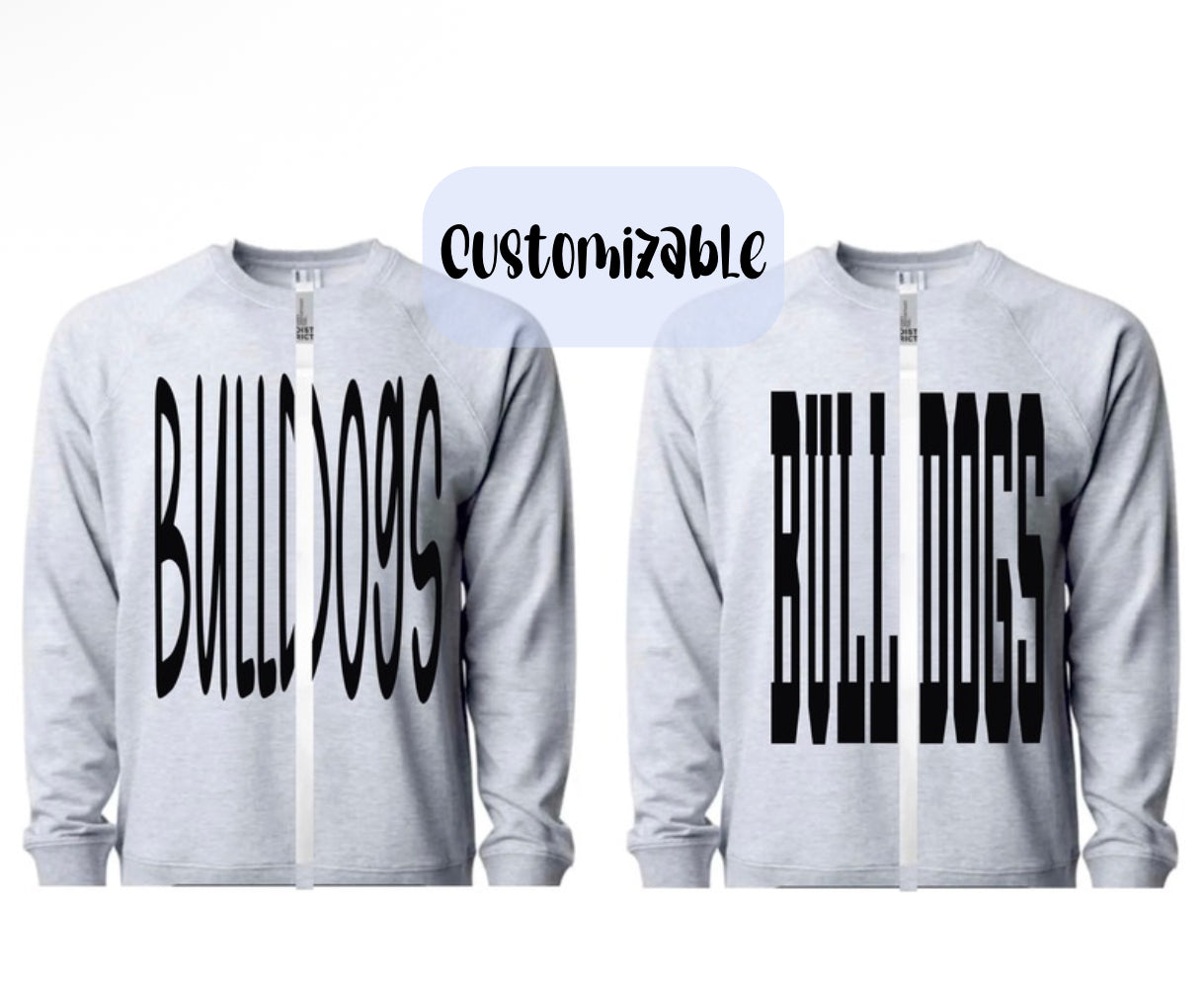 SWEATSHIRT CARDIGAN (CUSTOMIZABLE)