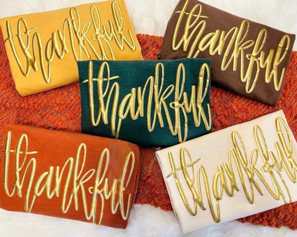 THANKFUL (PUFF PRINT)