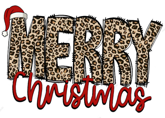 LEOPARD MERRY (with santa hat) - SWEATSHIRT