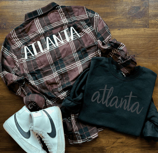 ATLANTA PUFF FLANNEL (MAROON OMBRE)