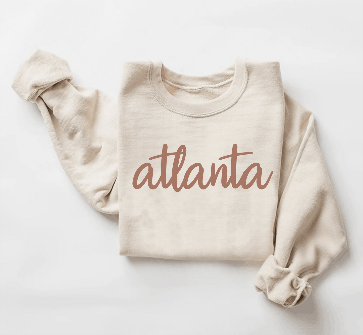 ATLANTA PUFF - CAMEL INK/SANDSTONE SWEATSHIRT