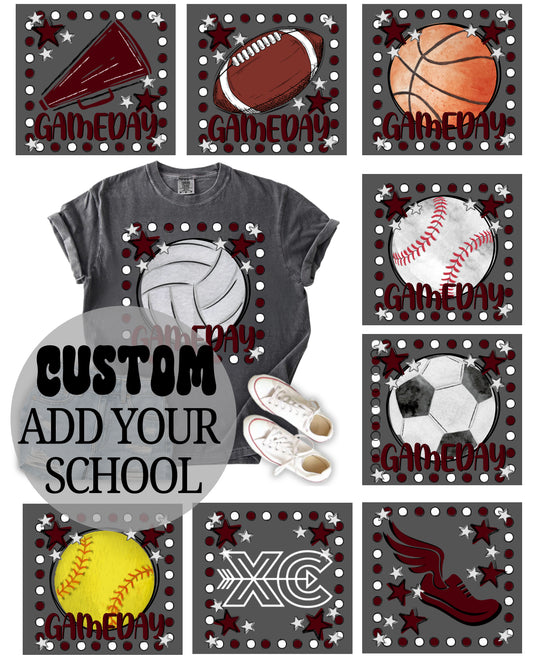 DOT DOODLE ALL SPORTS (CUSTOMIZABLE)